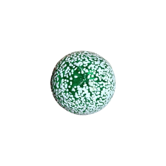 Pilgrim Glass Hand Blown Green and White Speckled Glass Pitcher - Picture 6 of 6